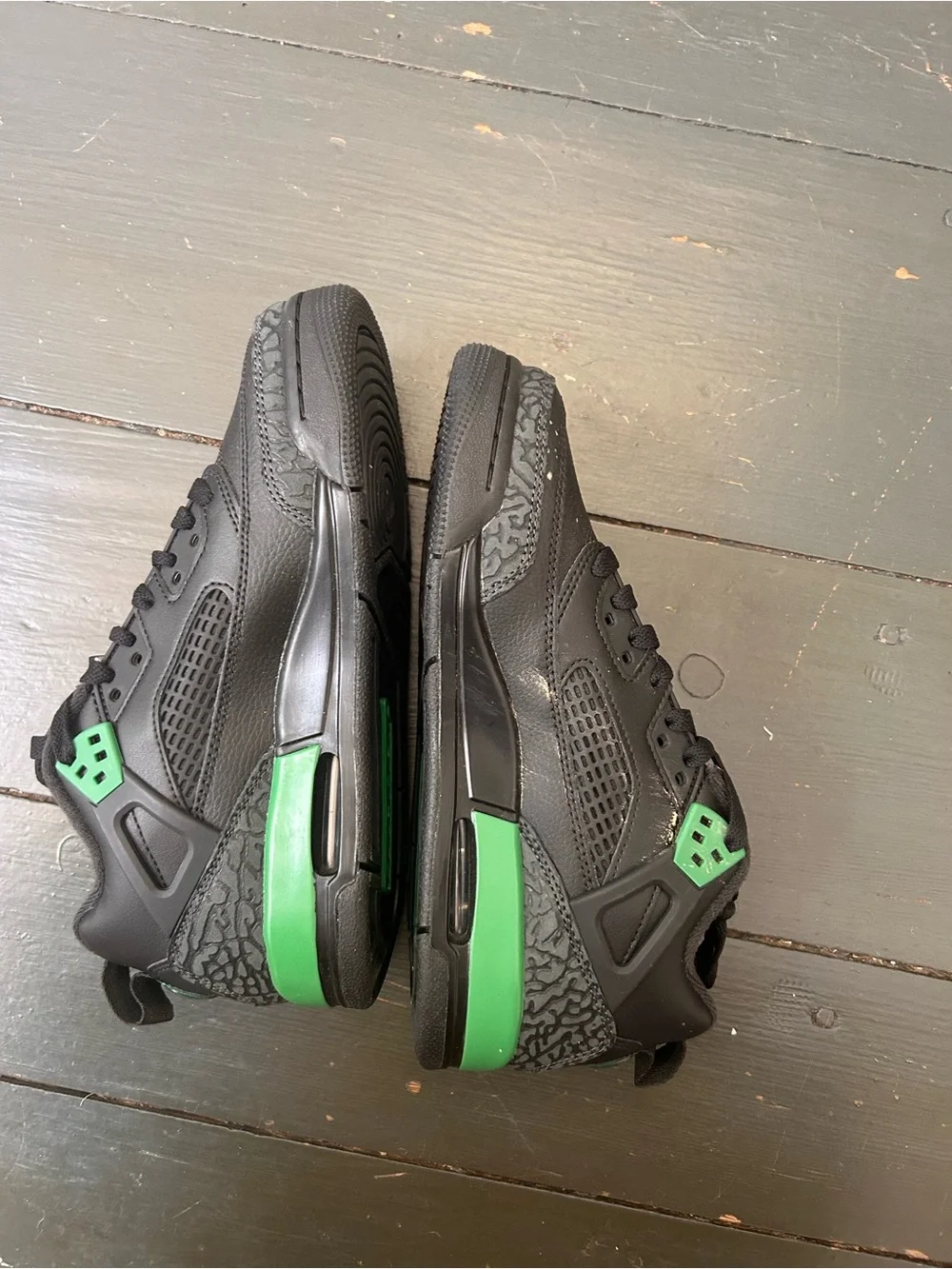 Nike Jordan Spizike Low GS Black Anthracite Pine Green FQ3950-003 Size 6Y EUC